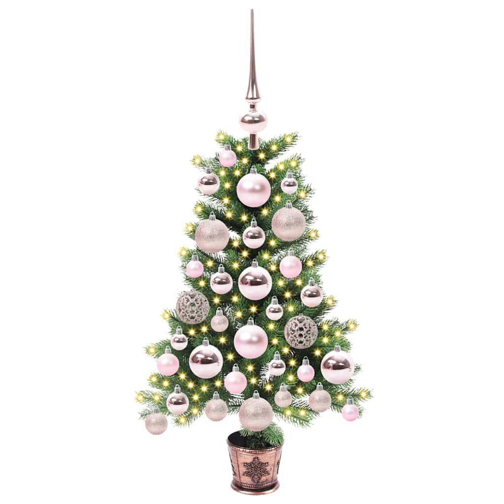 ComfortXL - Sapin de Noël Conique 65 cm Lumineux, Kit Déco Complet avec 150 LED et 61 Boules, Aspect Réaliste – ComfortXL Outdoor Living - Image 2