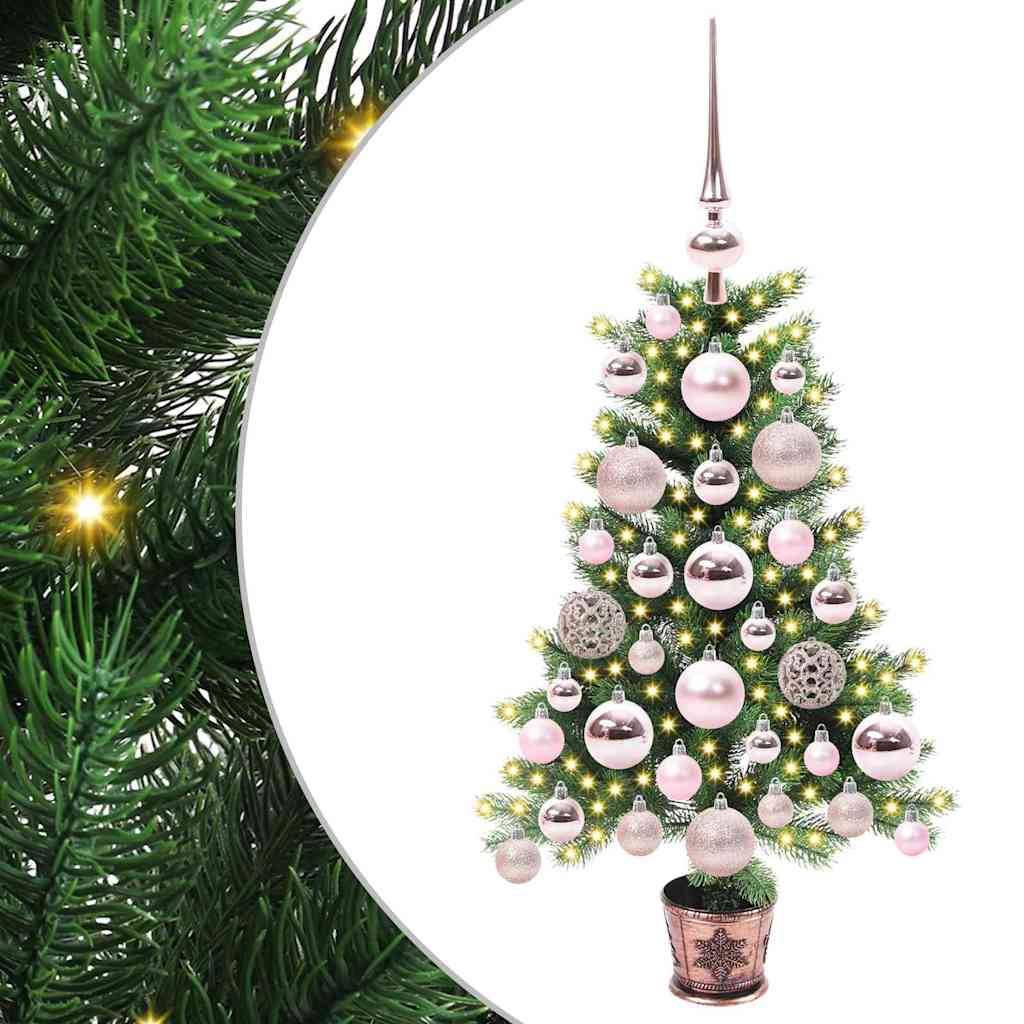 ComfortXL - Sapin de Noël Conique 65 cm Lumineux, Kit Déco Complet avec 150 LED et 61 Boules, Aspect Réaliste – ComfortXL Outdoor Living - Image 1