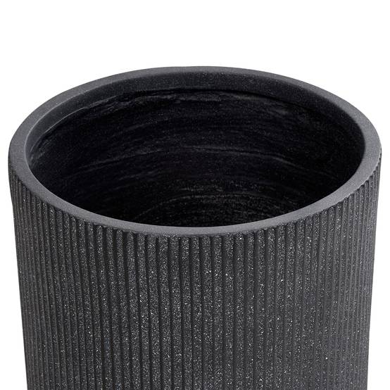Beliani - Cache-pot d'extérieur Fibre d'argile Gris graphite OREOI - 37x37x37- Beliani - Image 4