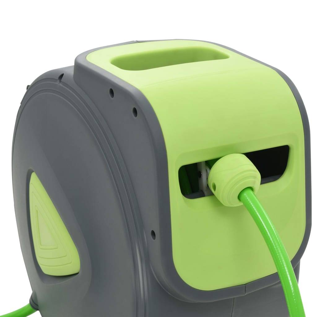 PANGIVO - Enrouleur de tuyau automatique polypropylène vert et gris 30 m - PANGIVO - Image 4