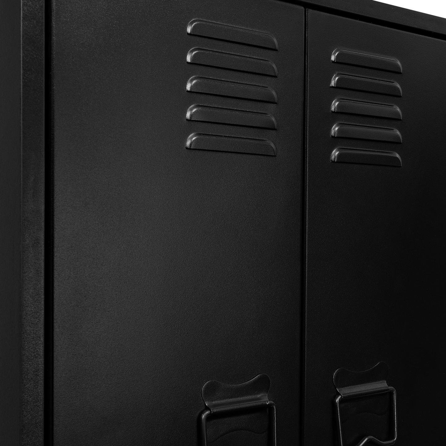 Armoire murale ESTER 2 portes métal noir design industriel - Image 5