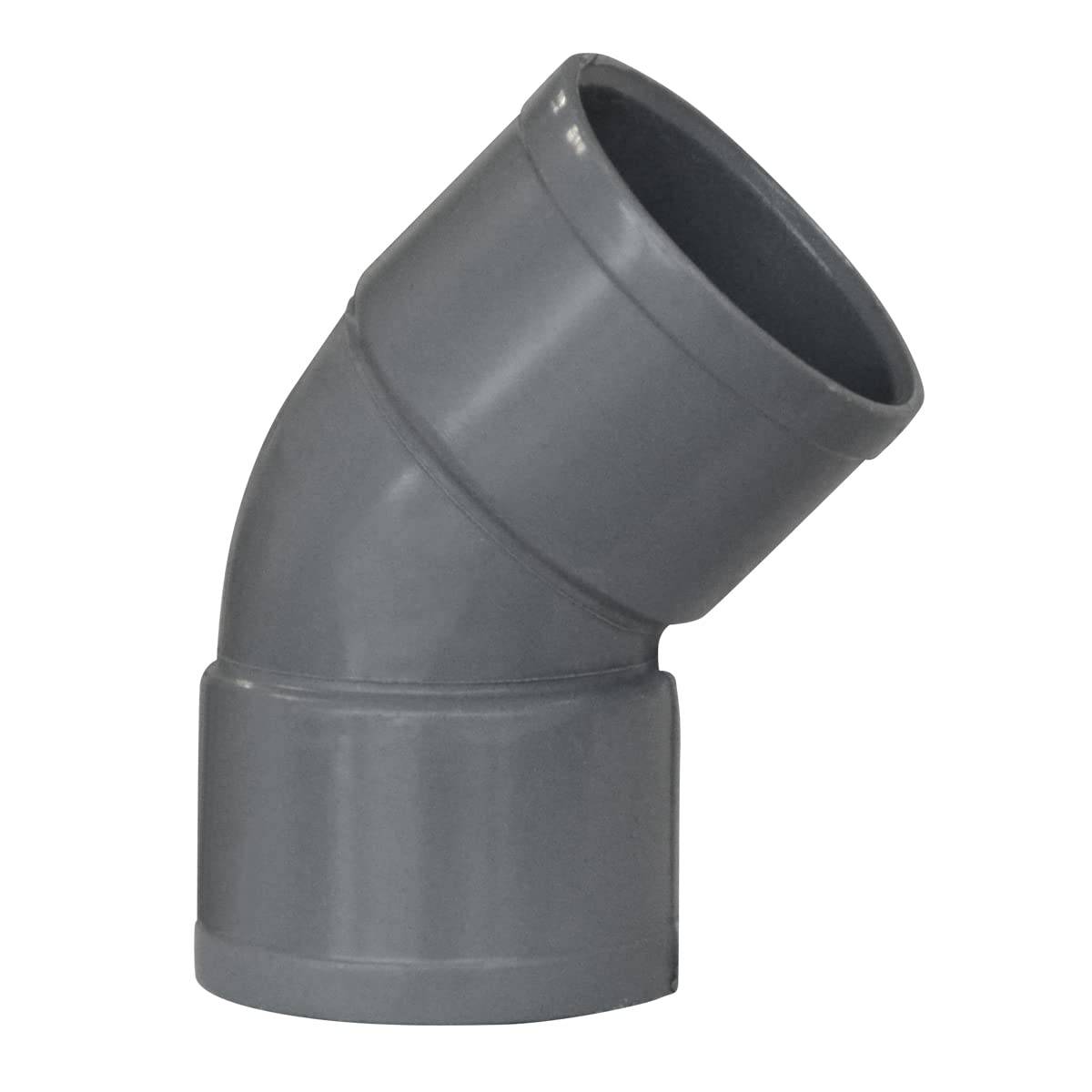 Jardibric - Jardibric – Coude 45° Femelle Femelle Ø50 – Raccord Évacuation Eau PVC - Image 2