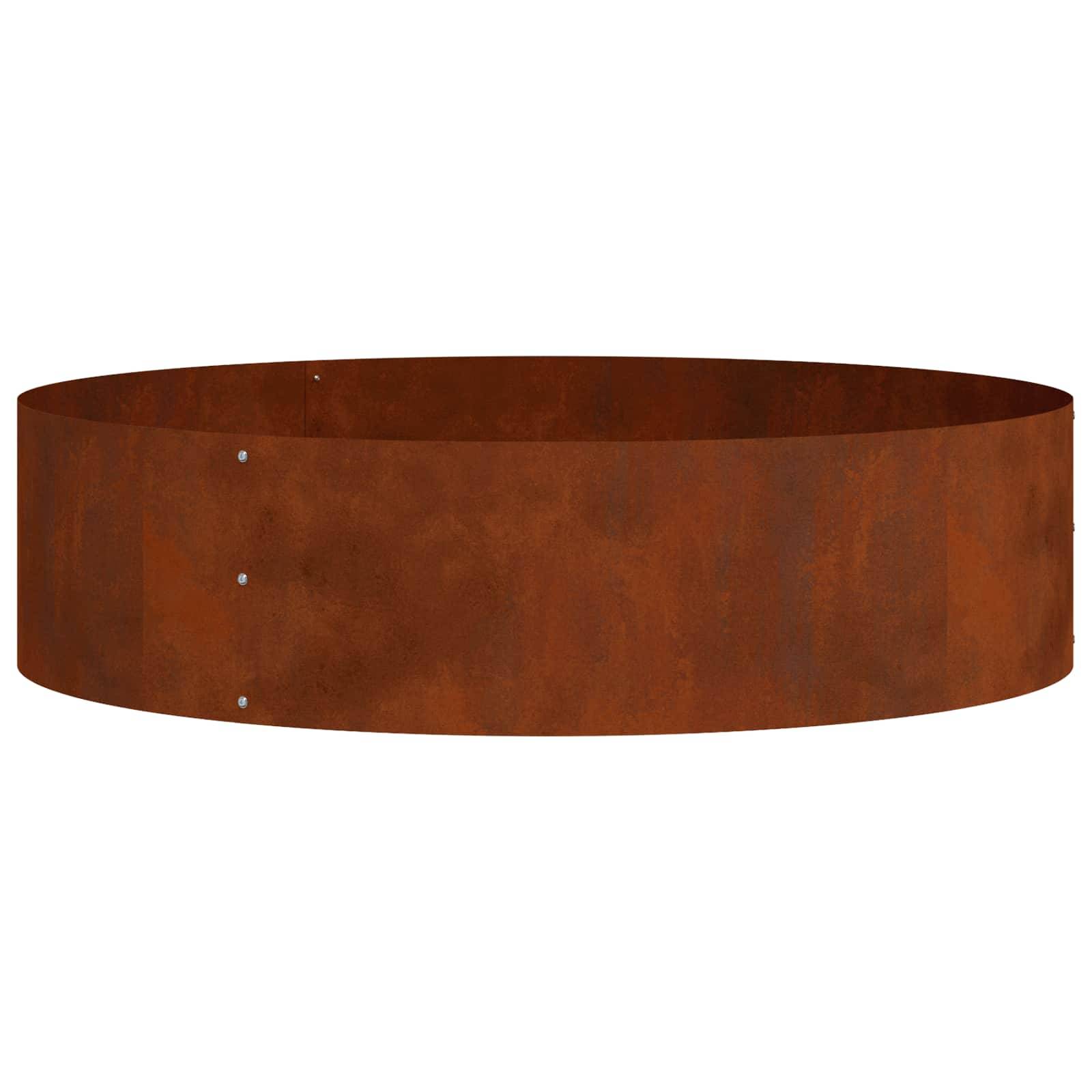 Vidaxl - Anneau de jardinière-Anneau de plantation-Anneau de pot Rouillé 80 x 80 x 20 cm Acier patiné - Image 2