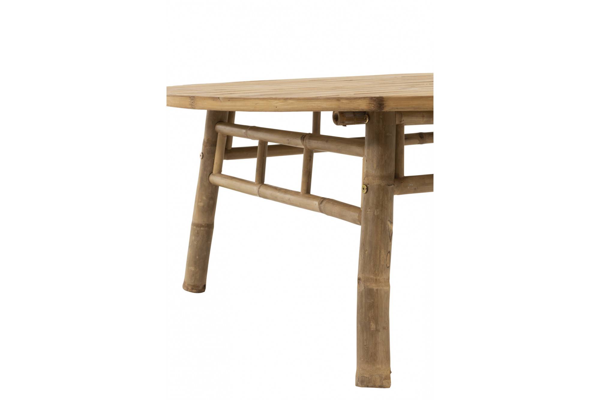 Table basse ronde en bambou D120 - NARA - Image 2
