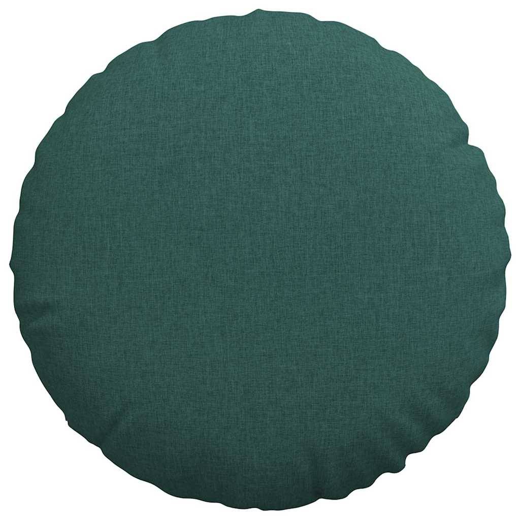 Coussins de siège 2 pcs Vert foncé Ø80 x 29 cm tissu Maison Chic - Image 6