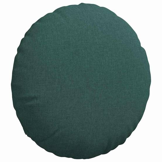 Coussins de siège 2 pcs Vert foncé Ø80 x 29 cm tissu Maison Chic - Image 5