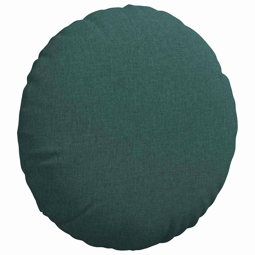 Coussins de siège 2 pcs Vert foncé Ø80 x 29 cm tissu Maison Chic - Image 5