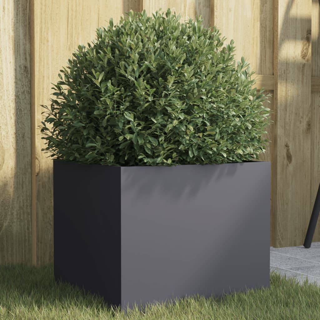 Vidaxl - Jardinière anthracite 32x30x29 cm acier vidaXL 841539 - Image 1