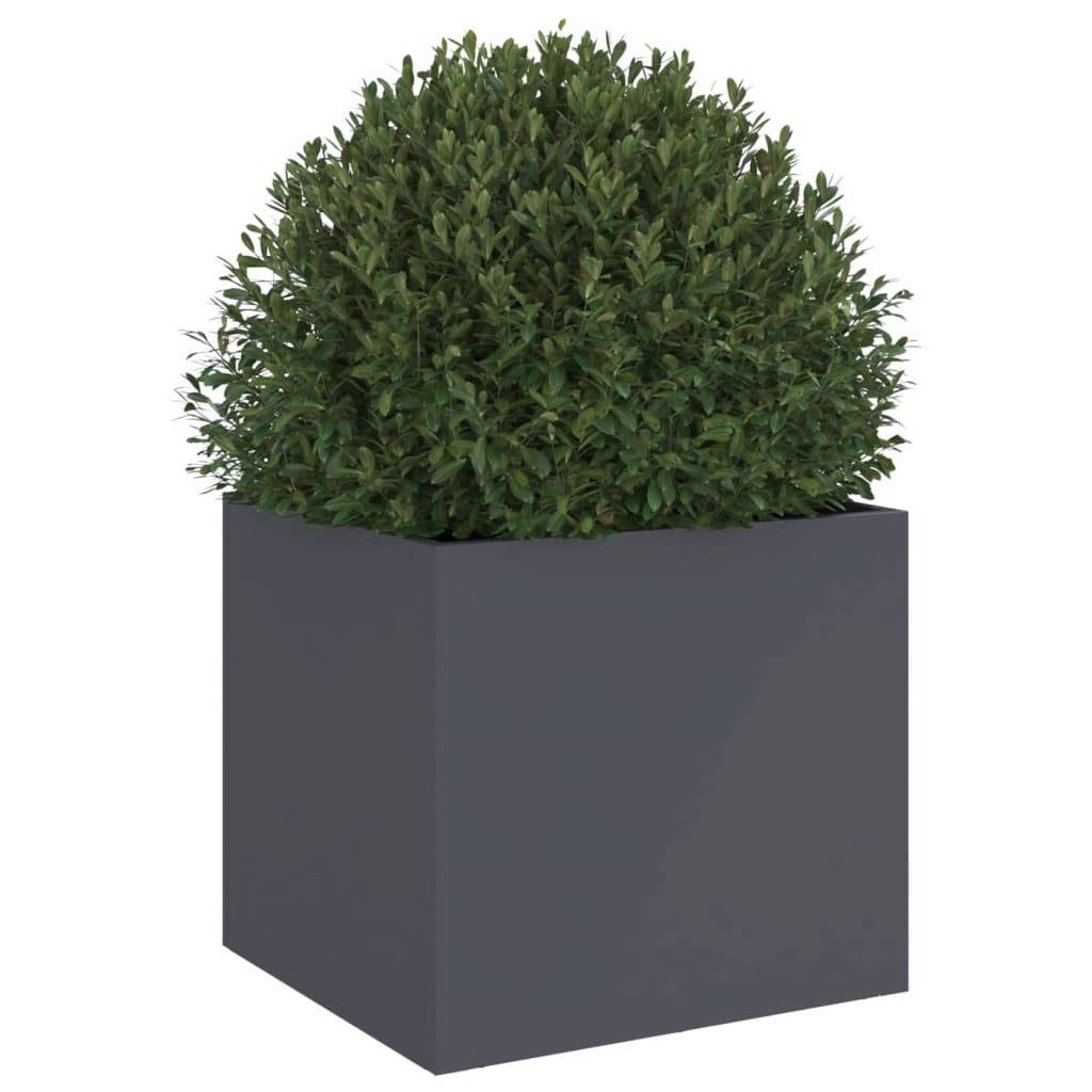 Vidaxl - Jardinière anthracite 32x30x29 cm acier vidaXL 841539 - Image 5