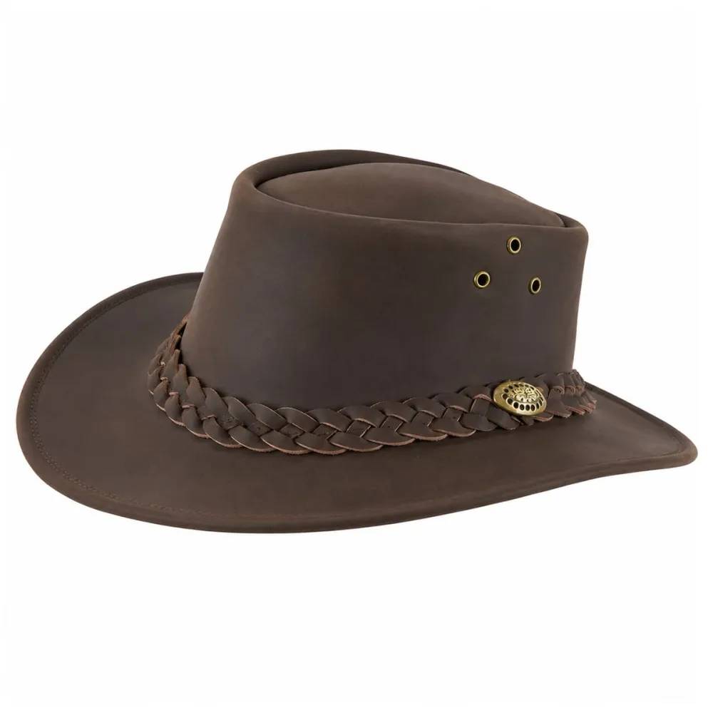Chapeau chasse souple imperméable cuir velour marron 57 à 60 Ducatillon - Image 2