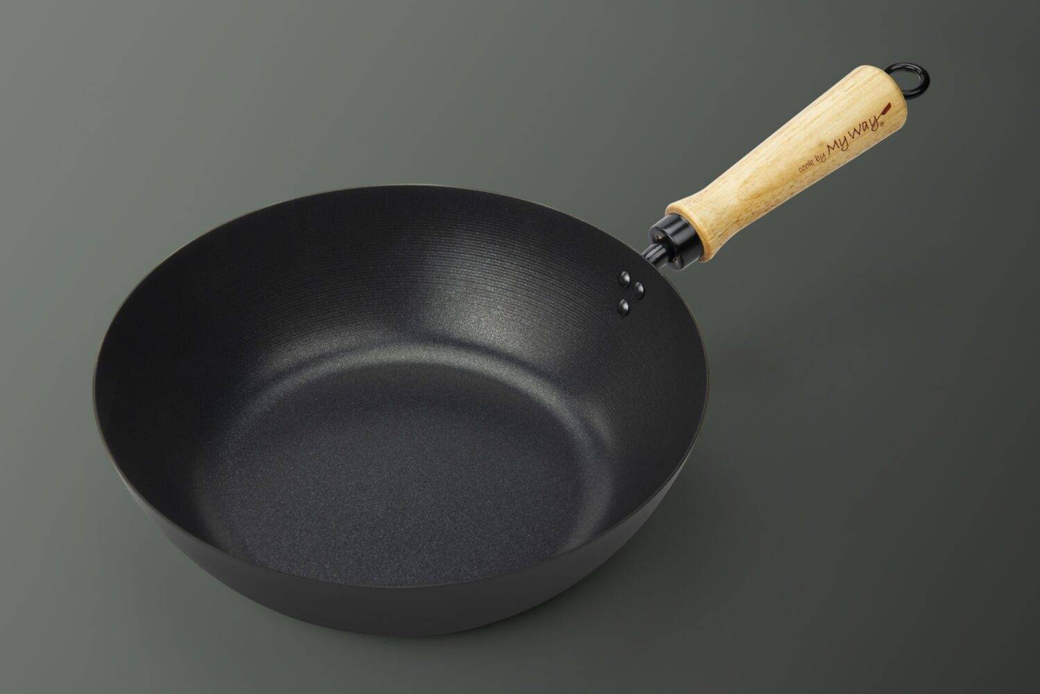 Wok avec revêtement antiadhésif - 26 cm - En acier carbone - Compatible toutes plaques de cuisson - Myway - Image 6