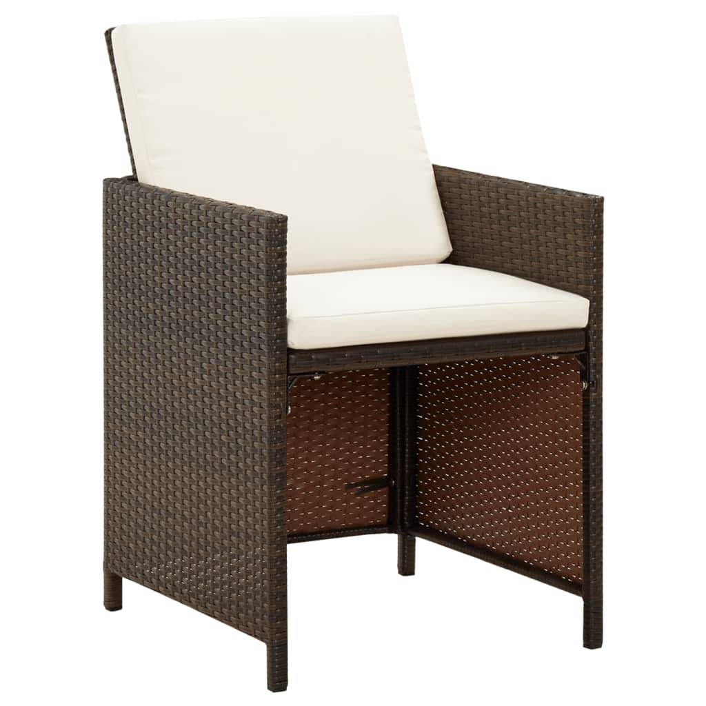 ComfortXL - Lot de 4 Fauteuils de Salon de Jardin en Résine Tressée avec Coussins Confortables Marron – ComfortXL Outdoor Living - Image 2