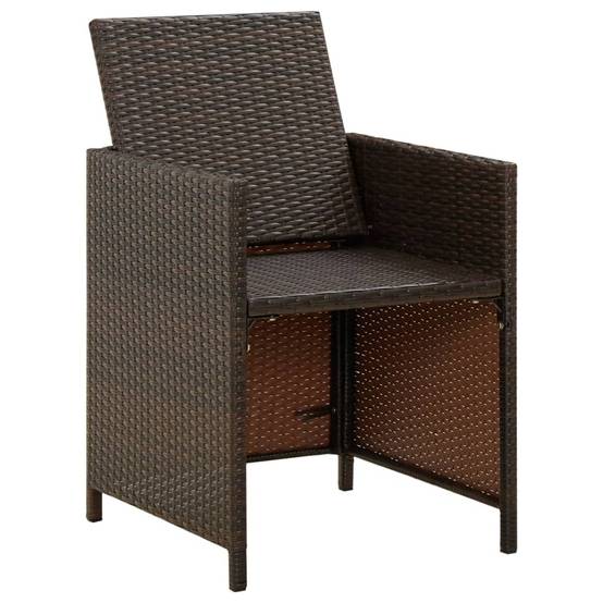 ComfortXL - Lot de 4 Fauteuils de Salon de Jardin en Résine Tressée avec Coussins Confortables Marron – ComfortXL Outdoor Living - Image 6