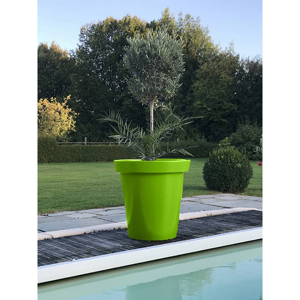Pot de fleurs rond xxl delight 200l - lot de 2 - plast'up rotomoulage - Image 3