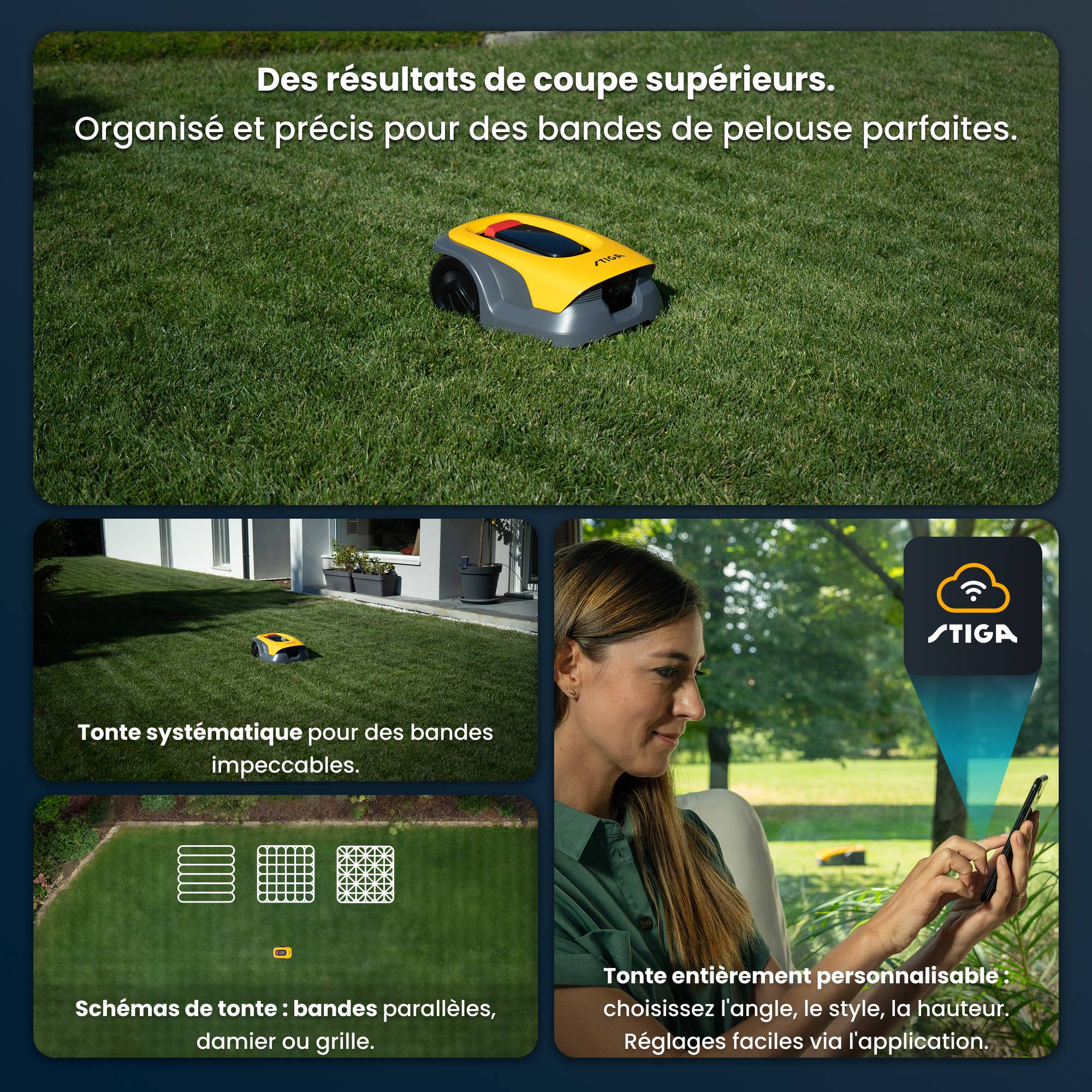 Stiga - Robot Tondeuse A 6V, 2 V, 18 cm, Caméra IA, GPS-RTK, jusqu'à 600 m² - STIGA - Image 4
