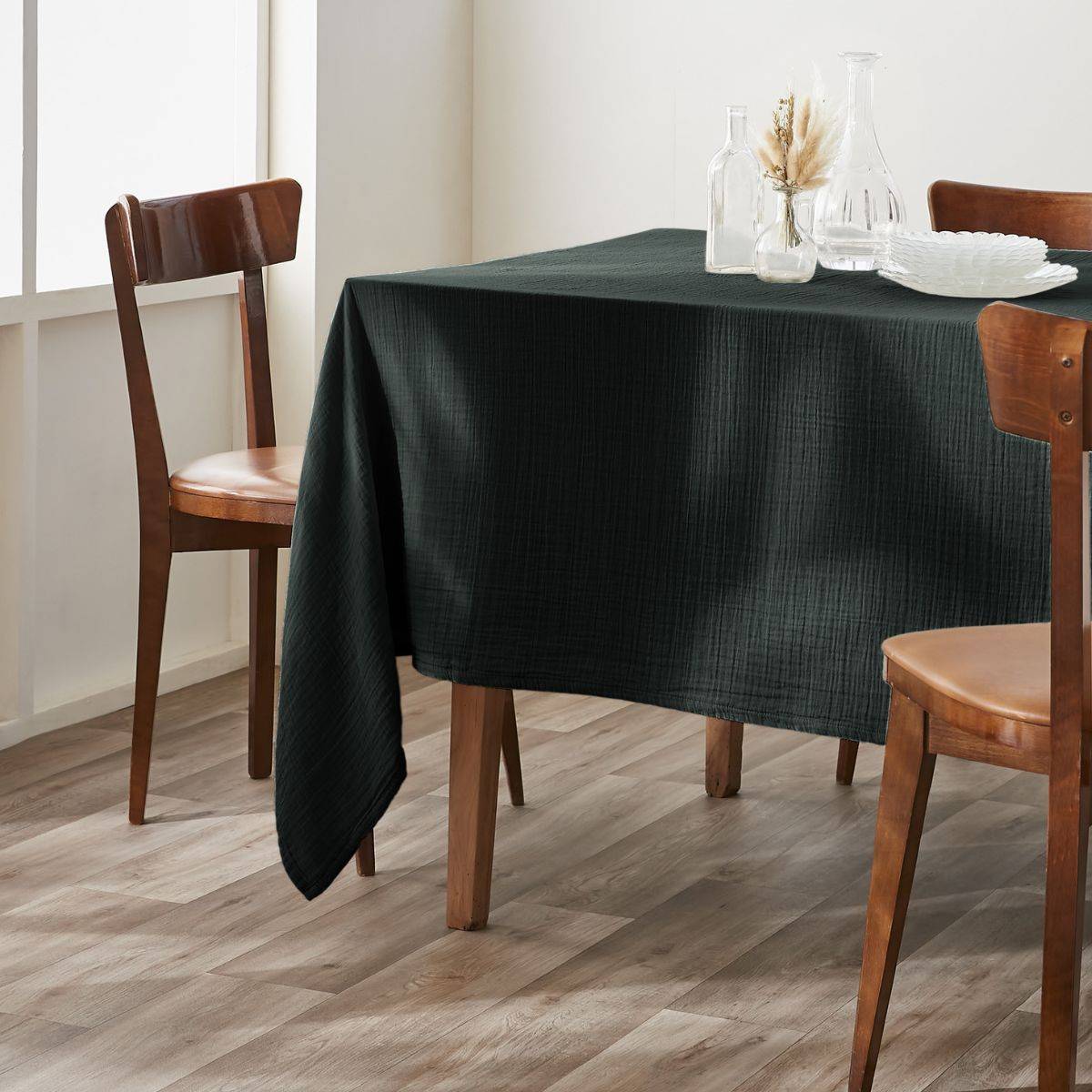 ALTOBUY - Nappe Rectangulaire 150x250cm Gaze de Coton Sapin - OUREA - Image 3