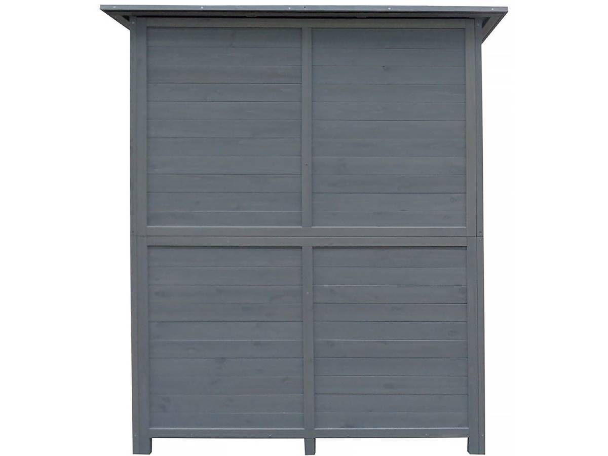 Armoire De Jardin "espacio" - 140 X 49 X 162 Cm - Anthracite -habitat Et Jardin - Image 4