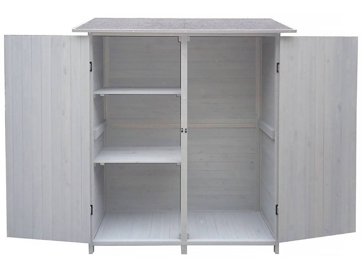 Armoire De Jardin "espacio" - 140 X 49 X 162 Cm - Anthracite -habitat Et Jardin - Image 3