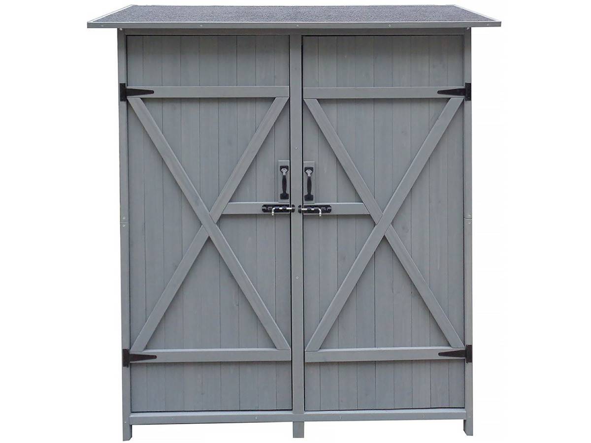 Armoire De Jardin "espacio" - 140 X 49 X 162 Cm - Anthracite -habitat Et Jardin - Image 1