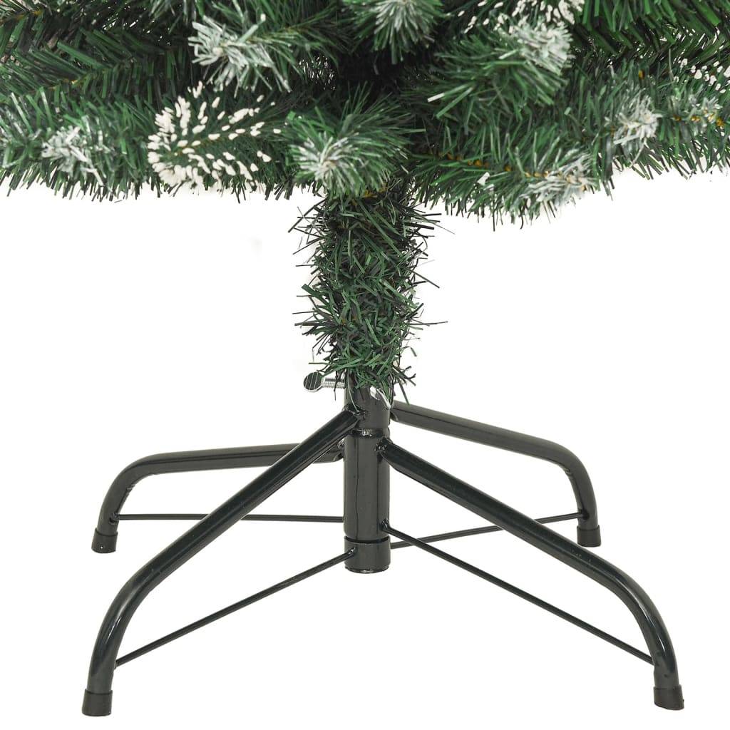 ComfortXL - Sapin de Noël Mince Floqué 210 cm PVC avec Pommes de Pin pour Petits Espaces – ComfortXL Outdoor Living - Image 6