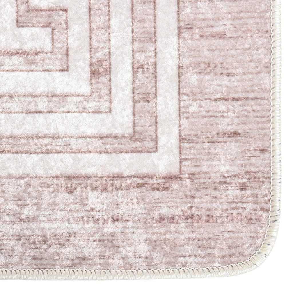 Tapis de Couloir Velours Lavable en Machine Antidérapant et Antibactérien Beige 80x300 cm – ComfortXL Outdoor Living - Image 7