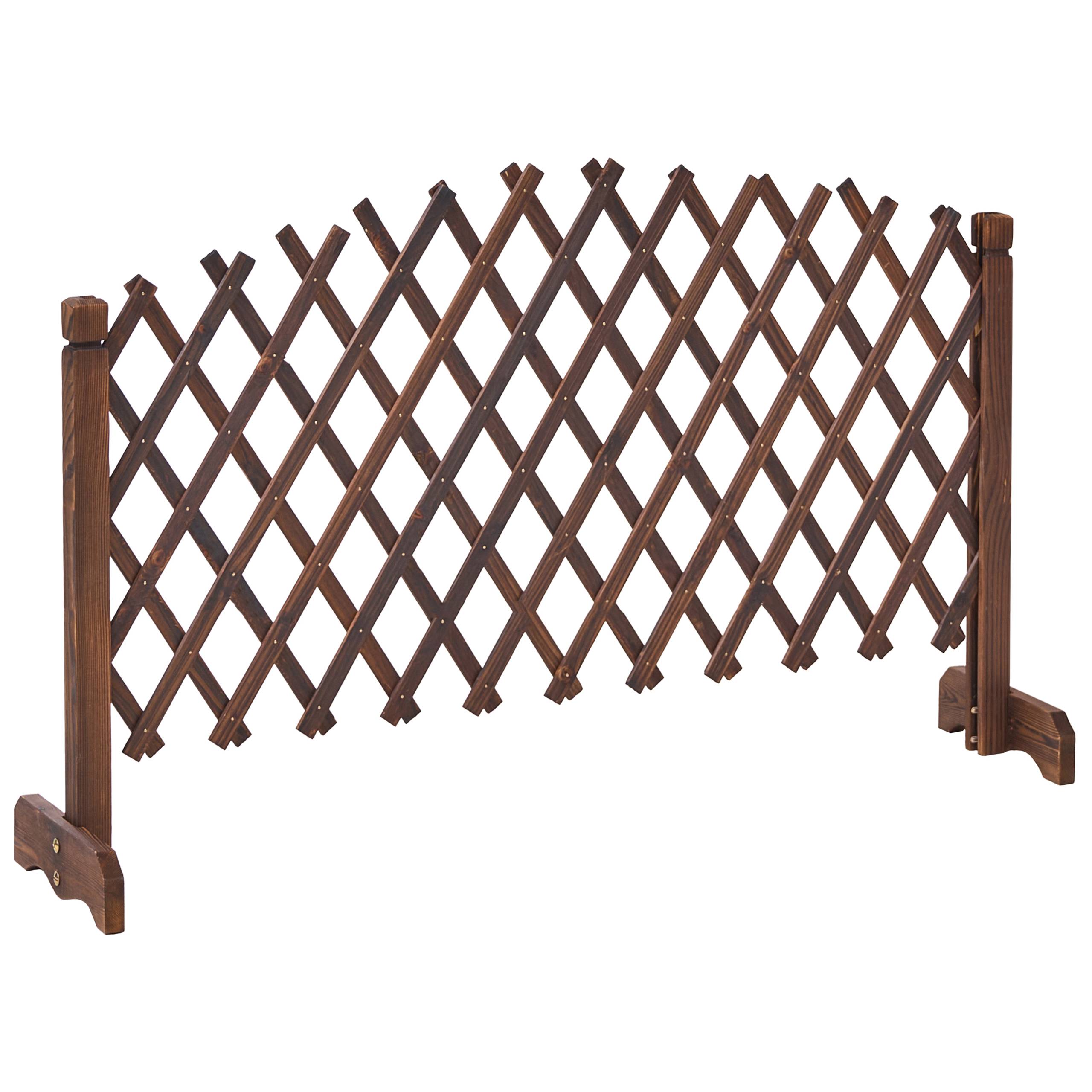 Beliani - Treillis de jardin Bois de sapin Marron foncé PAVAROLO - 122x25x70- Beliani - Image 2