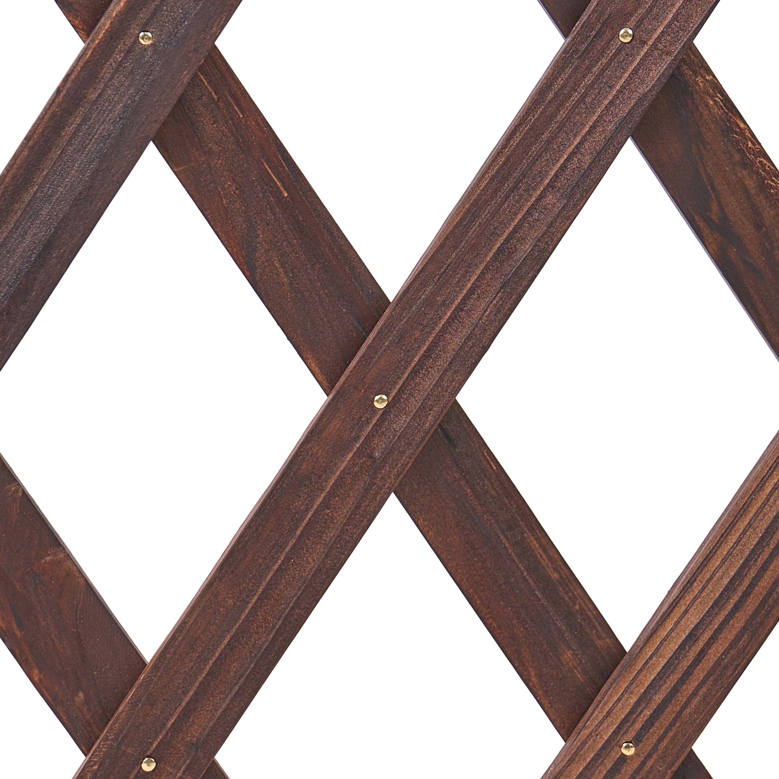 Beliani - Treillis de jardin Bois de sapin Marron foncé PAVAROLO - 122x25x70- Beliani - Image 7