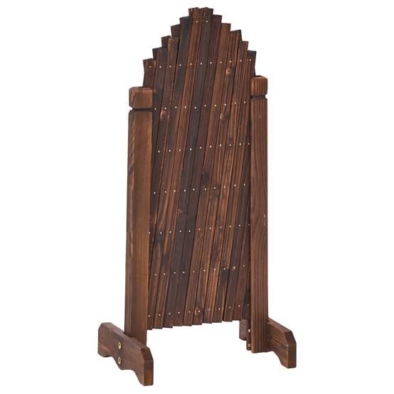 Beliani - Treillis de jardin Bois de sapin Marron foncé PAVAROLO - 122x25x70- Beliani - Image 4