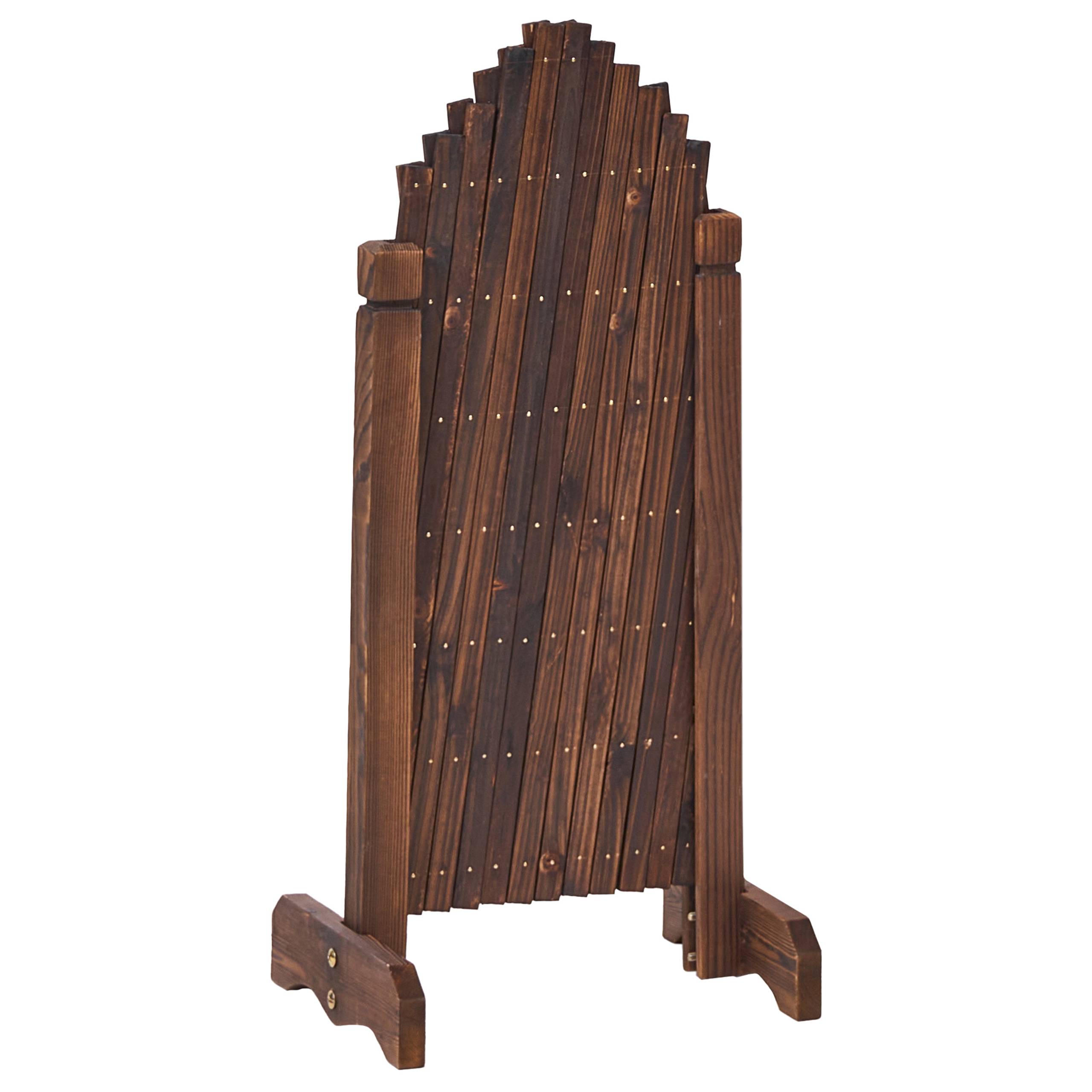 Beliani - Treillis de jardin Bois de sapin Marron foncé PAVAROLO - 122x25x70- Beliani - Image 4