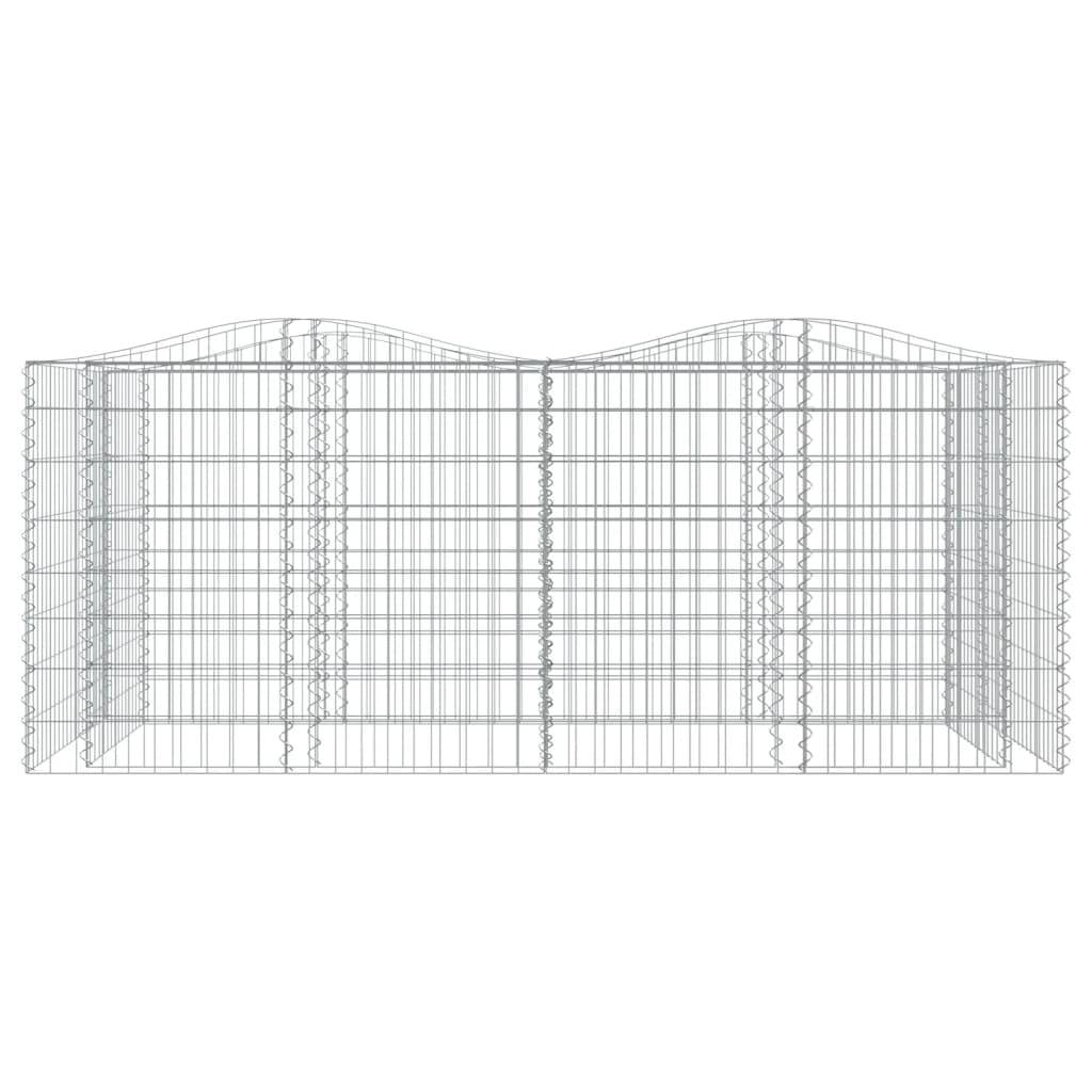 Vidaxl - Lit surélevé à gabions arqué 200x100x100 cm Fer galvanisé vidaXL 153554 - Image 4