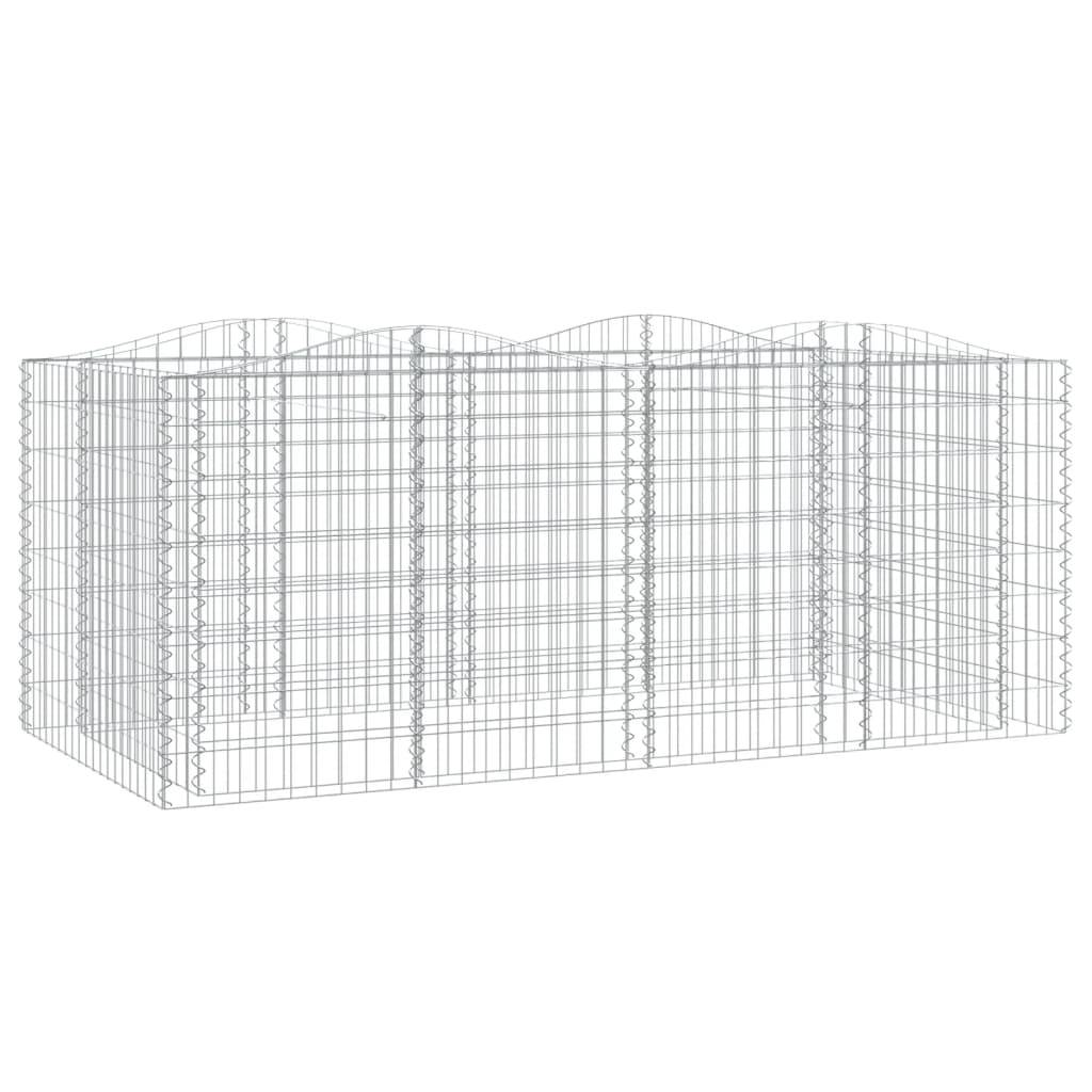 Vidaxl - Lit surélevé à gabions arqué 200x100x100 cm Fer galvanisé vidaXL 153554 - Image 2