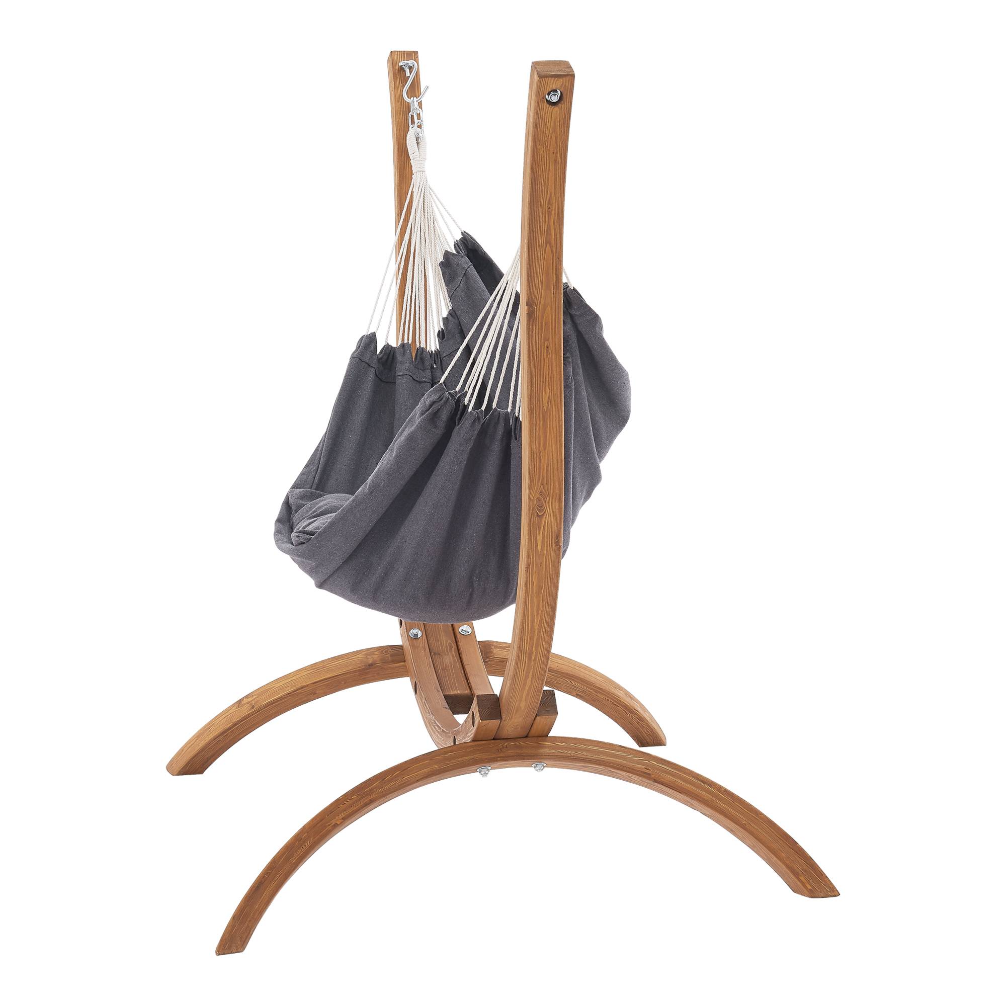 Hamac avec Cadre en Bois Grevena 155 x 106 x 143 cm [en.casa] - Image 5