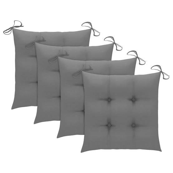 Chaises pliables de jardin Bois de teck solide Gris 56 x 58 x 88 cm - PANGIVO - Image 6