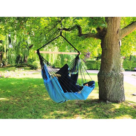 Jobek - Chaise Hamac KONFORT 225x130 cm en Polypropylène molletonnée Caraïbes certifié FSC 100% JOBEK - Image 3