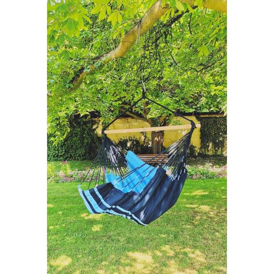 Jobek - Chaise Hamac KONFORT 225x130 cm en Polypropylène molletonnée Caraïbes certifié FSC 100% JOBEK - Image 4