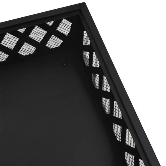ComfortXL - Brasero Foyer Carré Bas 50cm en Acier pour Jardin et Terrasse Noir – ComfortXL Outdoor Living - Image 6