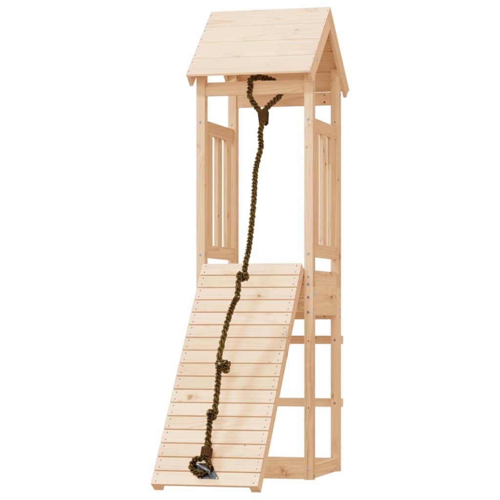 Helloshop26 - Maisonnette de jeu avec mur d'escalade 131 x 64 x 207 cm bois massif de pin - Image 2