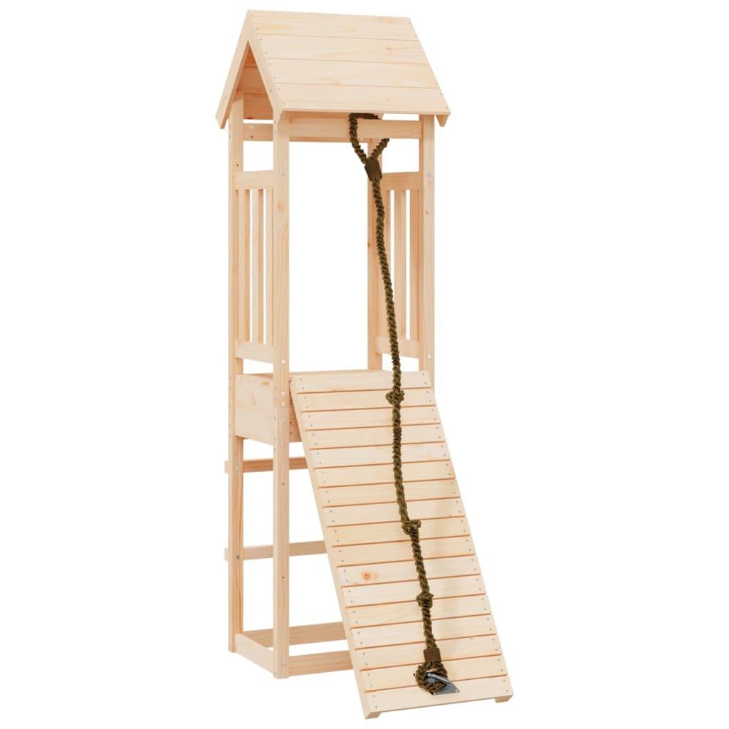 Helloshop26 - Maisonnette de jeu avec mur d'escalade 131 x 64 x 207 cm bois massif de pin - Image 1