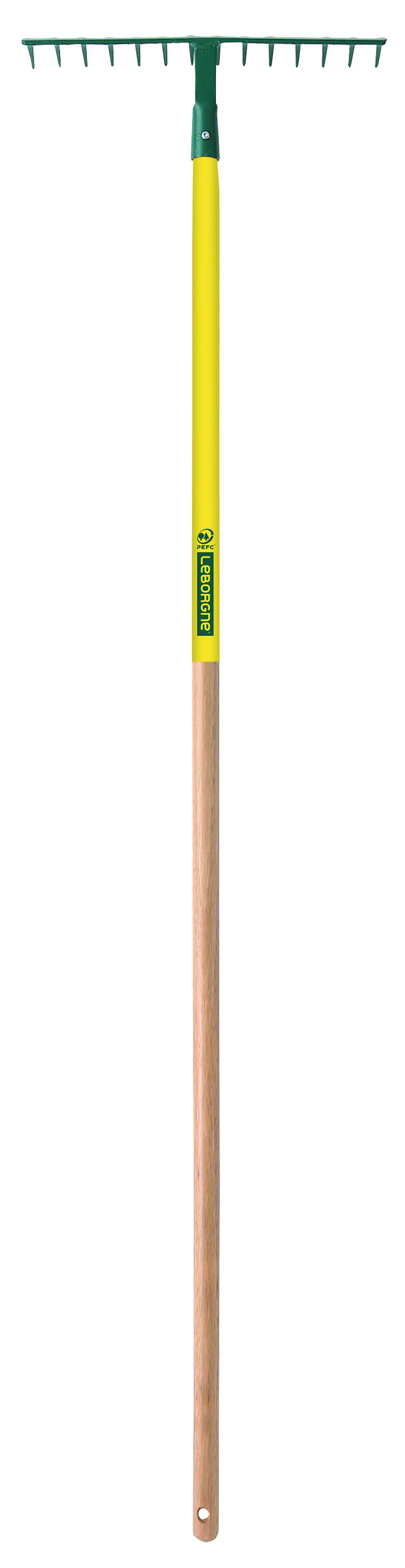 Râteau 14 dents courbes manche bois 150 cm certifié PEFC 100% - Leborgne - Image 2