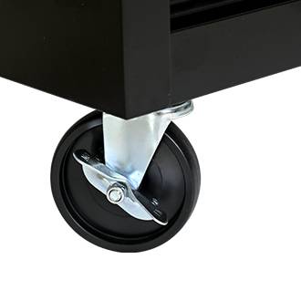 Servante d'atelier Acier Garage 7 Tiroirs Verrouillable Sur Roulettes Noir/Rouge - ComfortXL Outdoor Living - Image 9