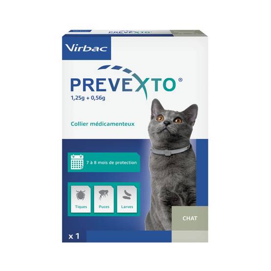 Prevexto - Collier antiparasitaire Chat 1 Unité - Image 1