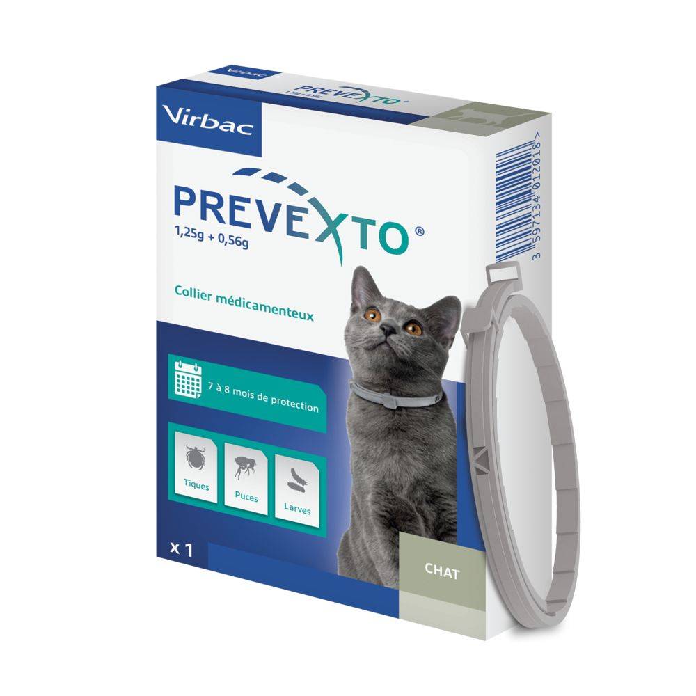 Prevexto  - Collier antiparasitaire Chat 1 Unité - Image 6
