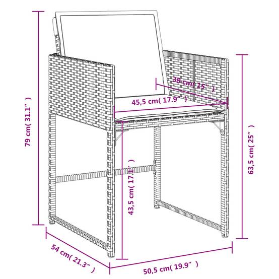 Salon de Jardin XXL 12 Places Gris Clair Résine Tressée Encastrable, Table Extensible 330cm – ComfortXL Outdoor Living - Image 10
