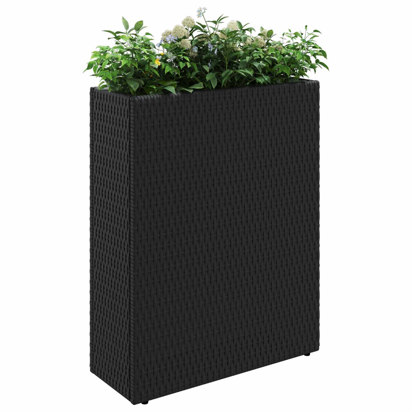 Cache-pot polyrotin noir 55 x 22 x 70 cm, Poids:5kg - PANGIVO - Image 3