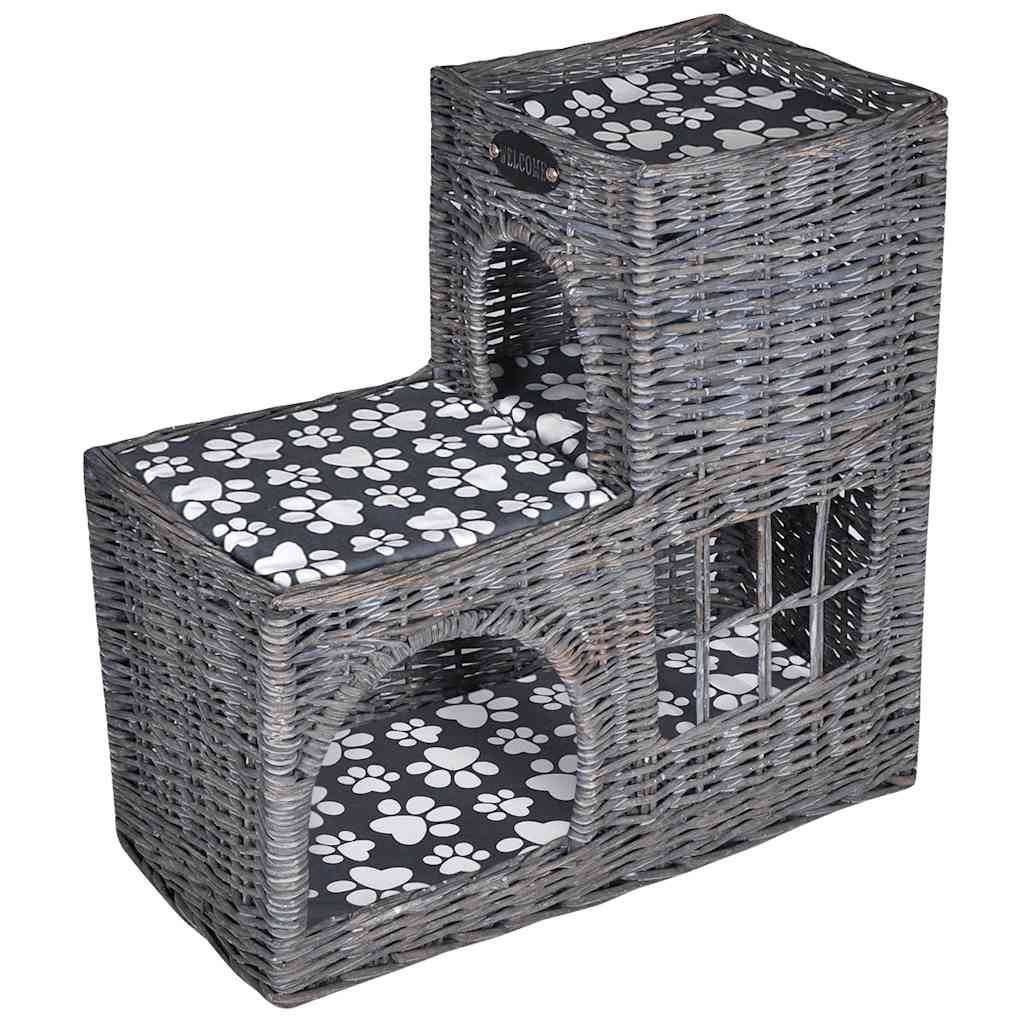Vidaxl - Arbre/maison/château à chat avec coussin Saule vidaXL 170226 - Image 1