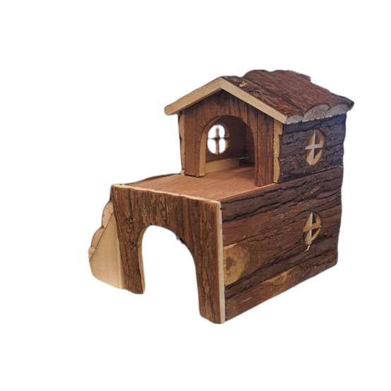 Maison Bjork en bois nature pour rongeurs - Image 4