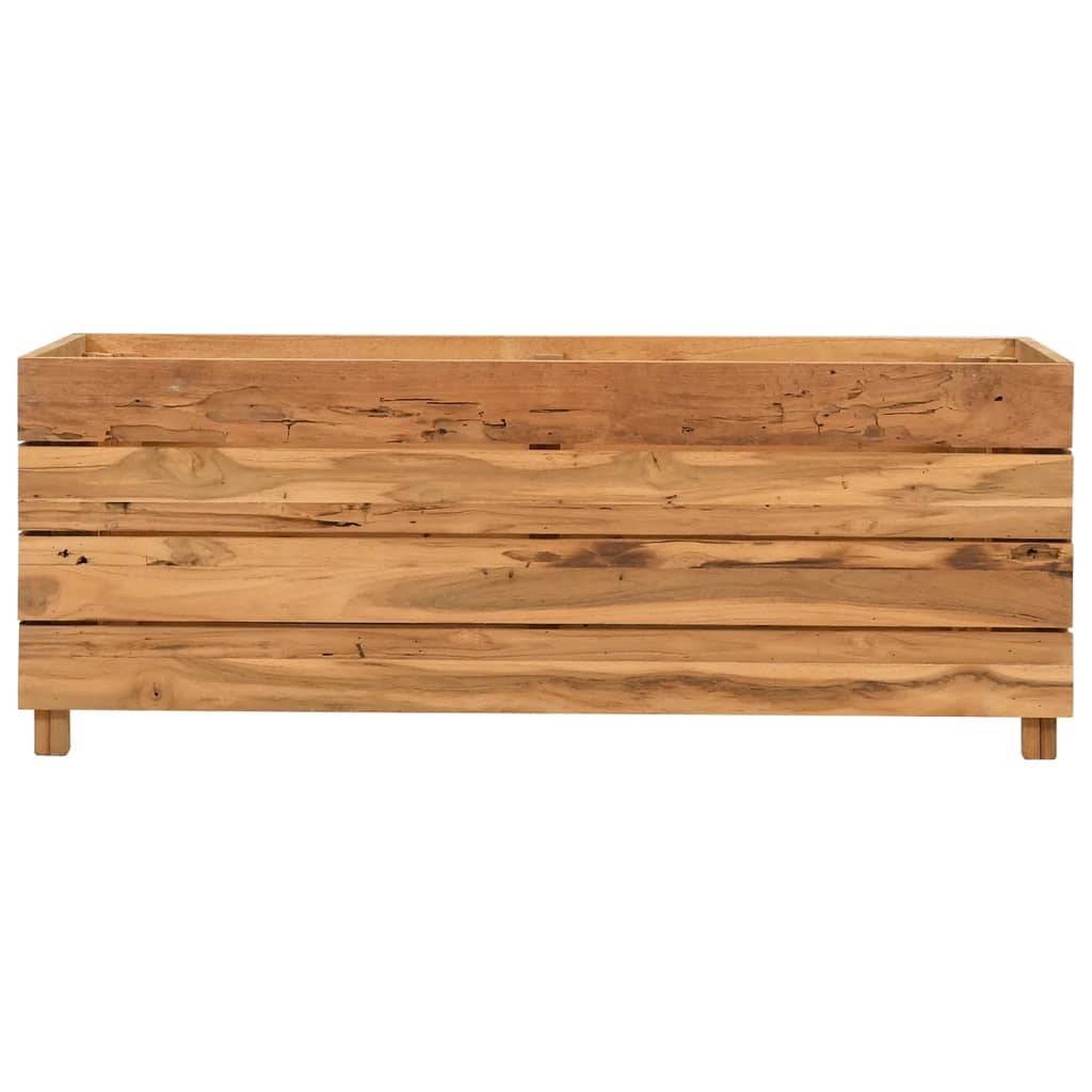 Vidaxl - Lit surélevé 100x40x38 cm bois de teck recyclé et acier vidaXL 47422 - Image 7
