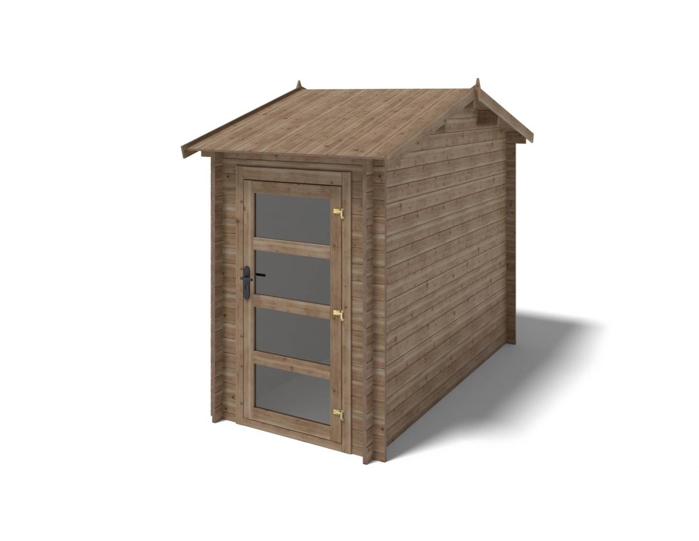 Altanka - Abri de jardin en bois - 1.5x3 m avec extension de 4x2.76 m - 15.56 m²- Traité - DOM673+DOS194 - ALTANKA - Image 2