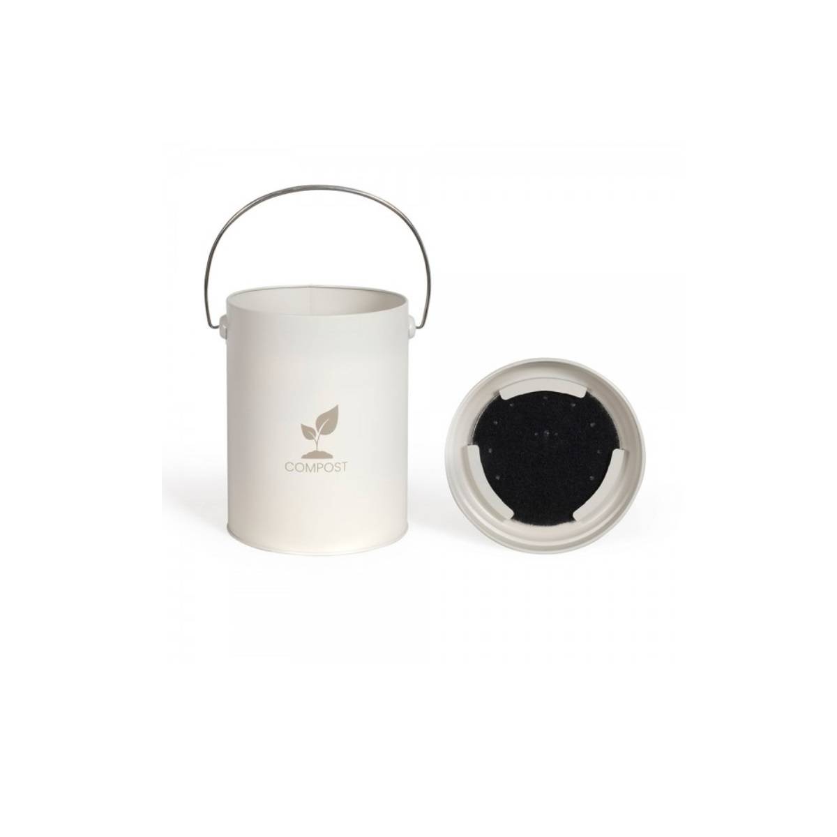 Livoo - Seau à compost de cuisine crème 6l MES154C Livoo - Image 3