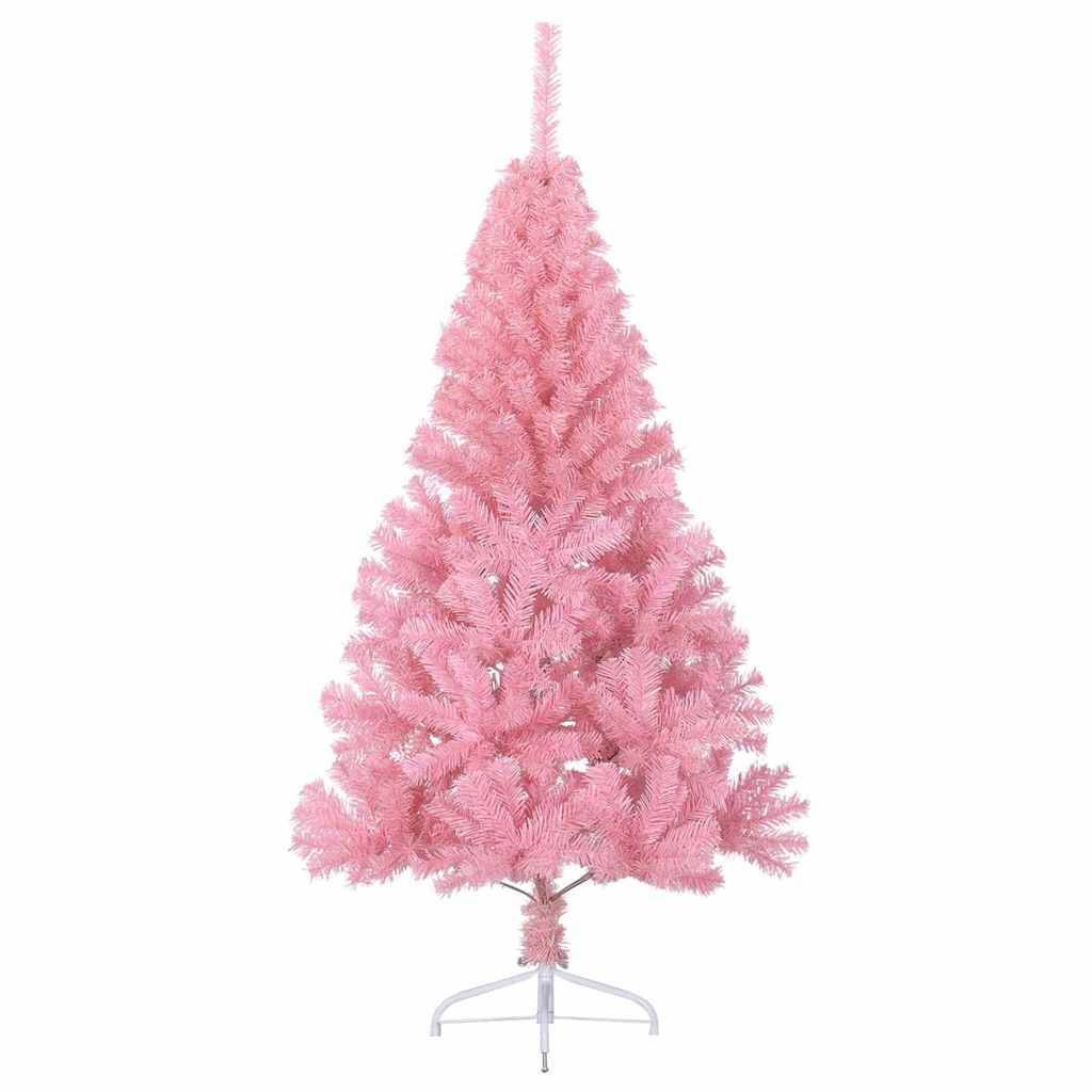 ComfortXL - Petit Sapin de Noël Artificiel Rose 120 cm Prêt à Décorer, 150 LED et Boules Fournies – ComfortXL Outdoor Living - Image 5